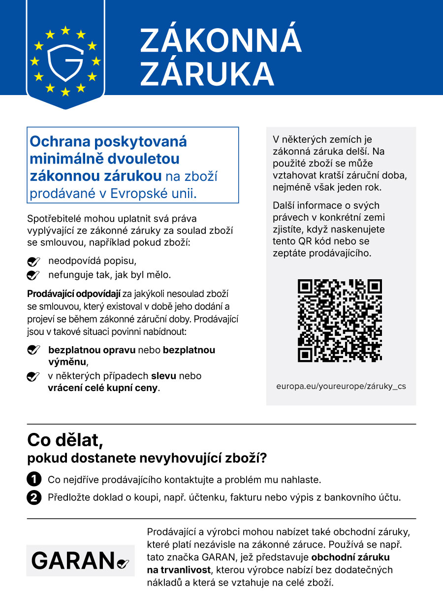 Leták o Zákonné záruce