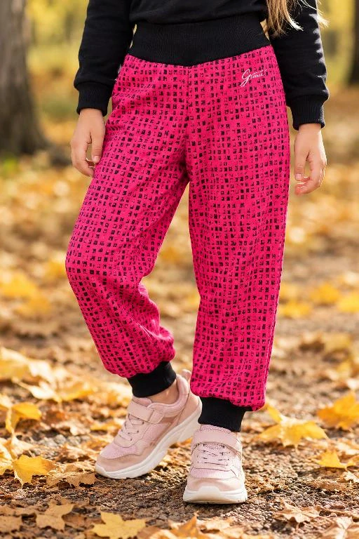 Dětské softshellové kalhoty růžové