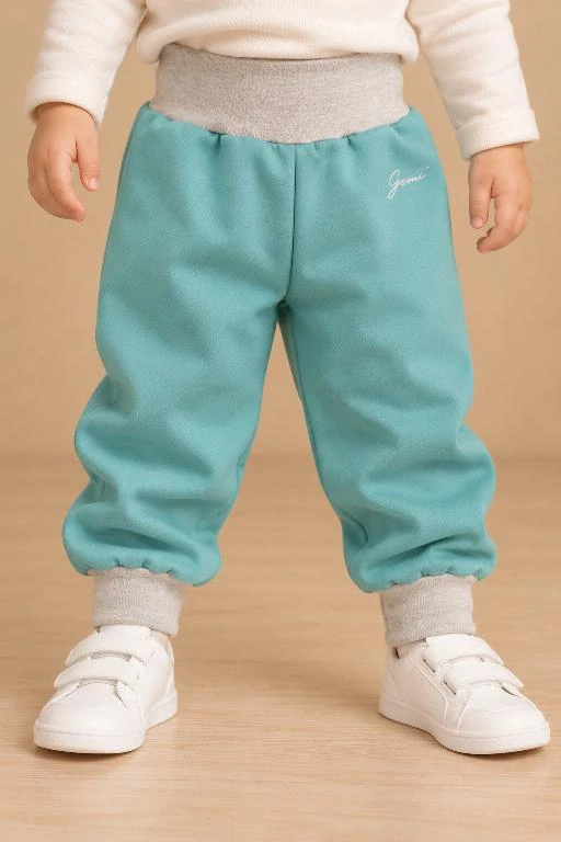 Dětské softshellové kalhoty s kožíškem mint, vel. 92/98