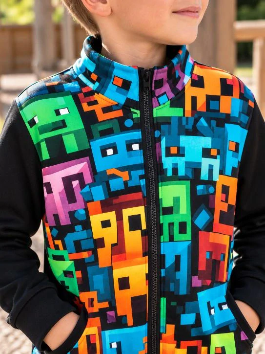 Dětská mikina minecraft, vel. 146/152