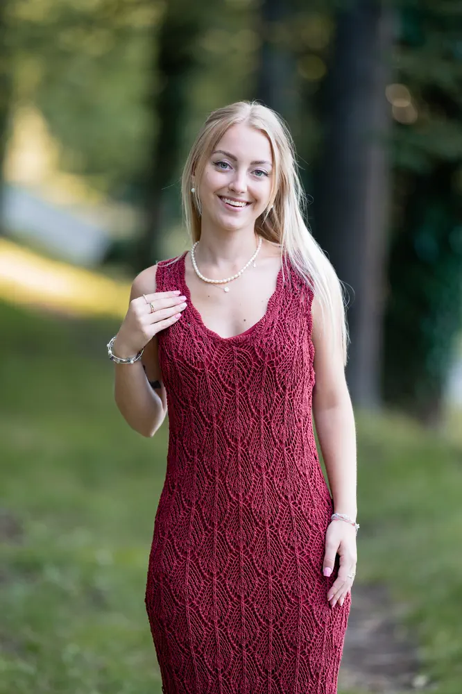 Pletené šaty INGRID s podšívkou