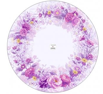 Kolová dětská sukně  FIALOVÉ RŮŽE