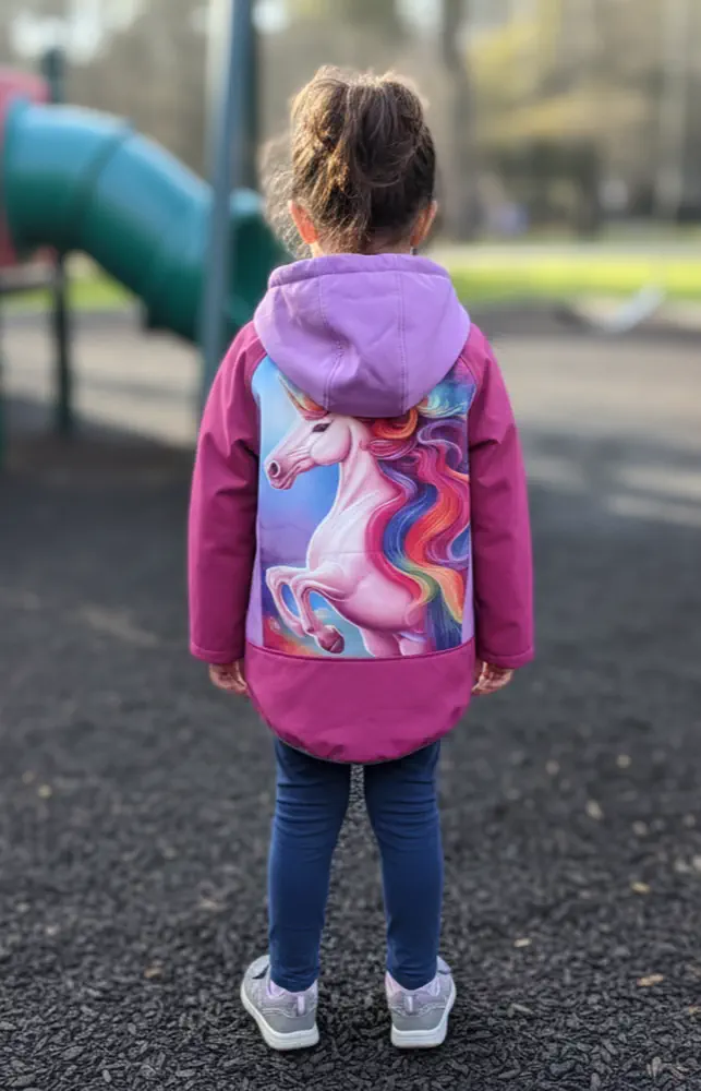 Dětská softshellová bunda JEDNOROŽEC 🦄
