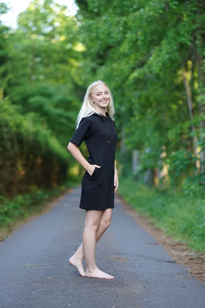 Dámské mikinošaty GOMI černá