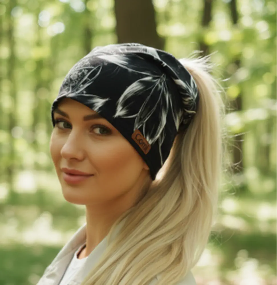 Dvouvrstvá čepice s otvorem na culík LINDA
