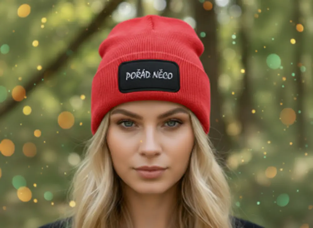 Zimní čepice POŘÁD NĚCO