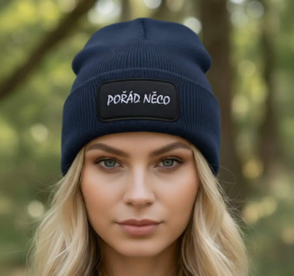 Zimní čepice POŘÁD NĚCO