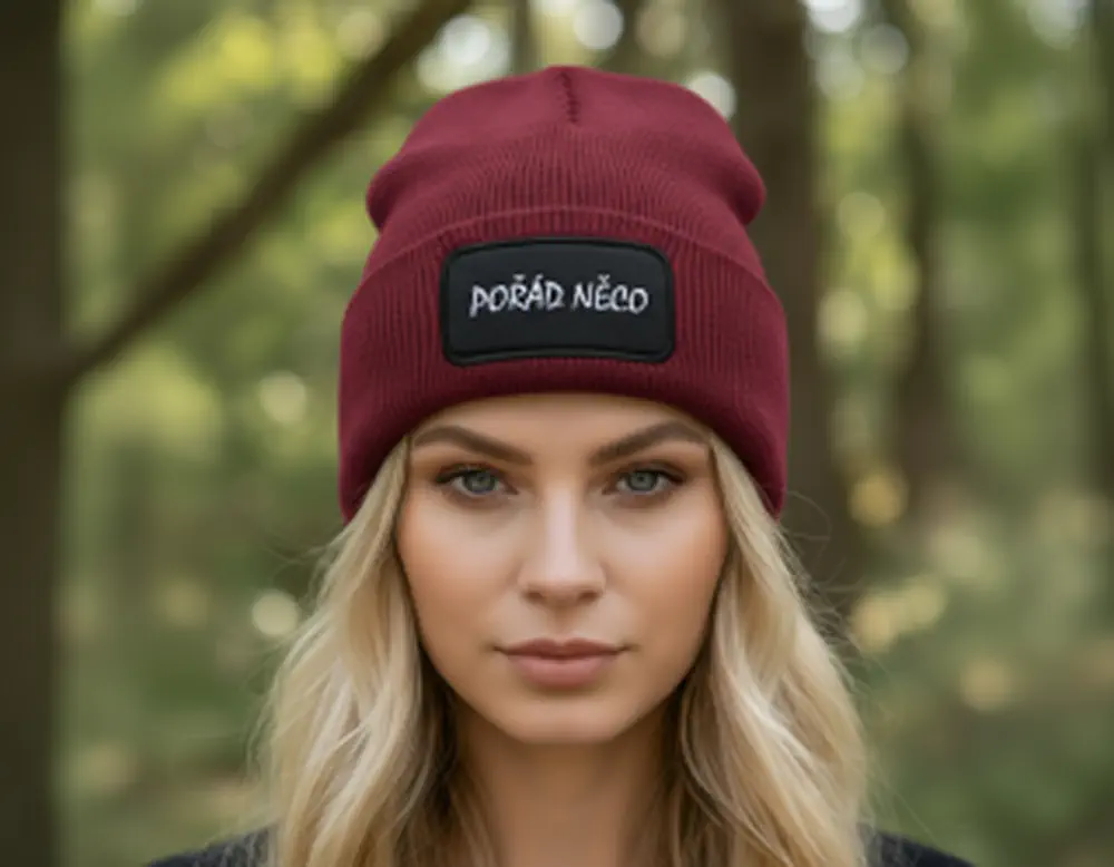 Zimní čepice POŘÁD NĚCO 