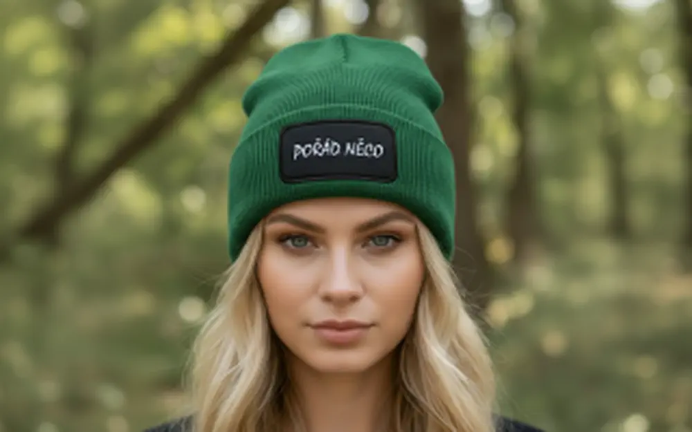 Zimní čepice POŘÁD NĚCO 