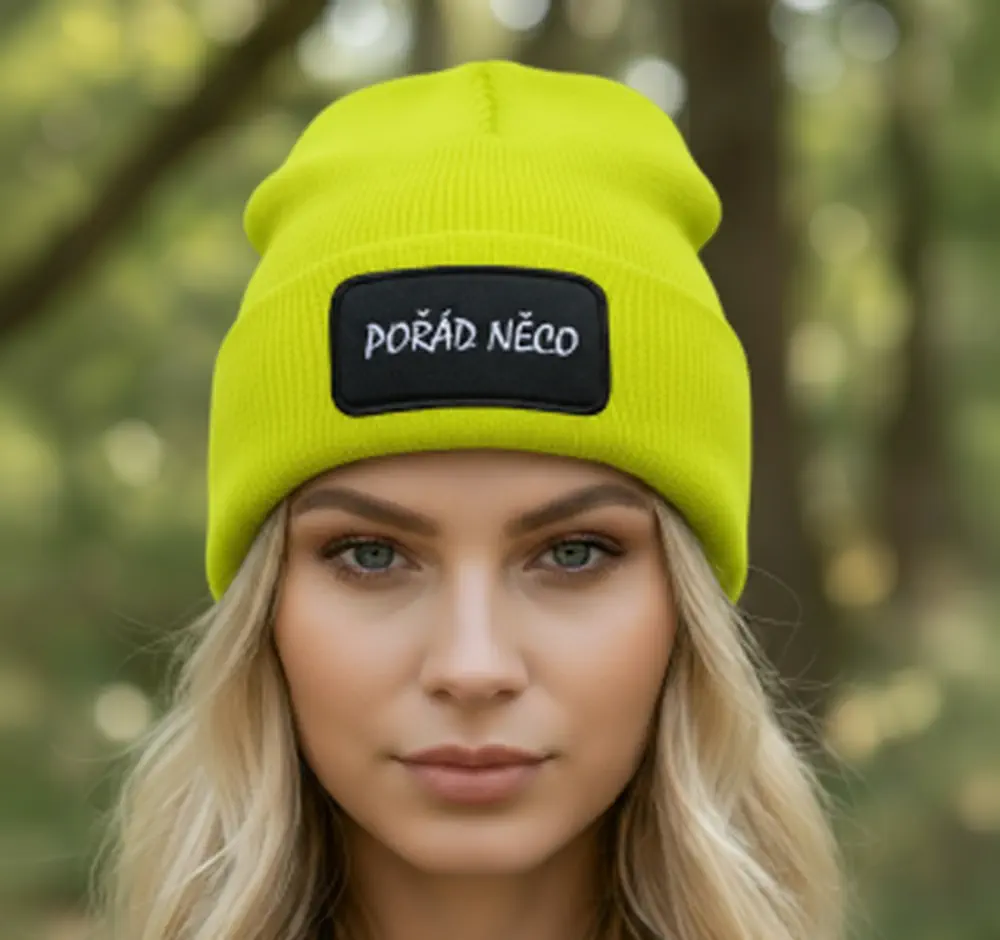 Zimní čepice POŘÁD NĚCO
