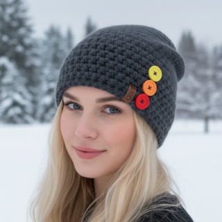 Háčkovaný  kulich s knofliky