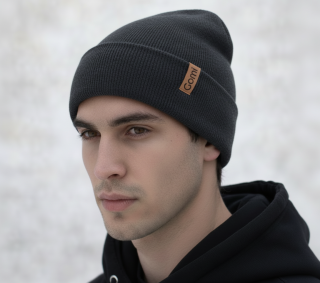 Zimní čepice z pleteniny