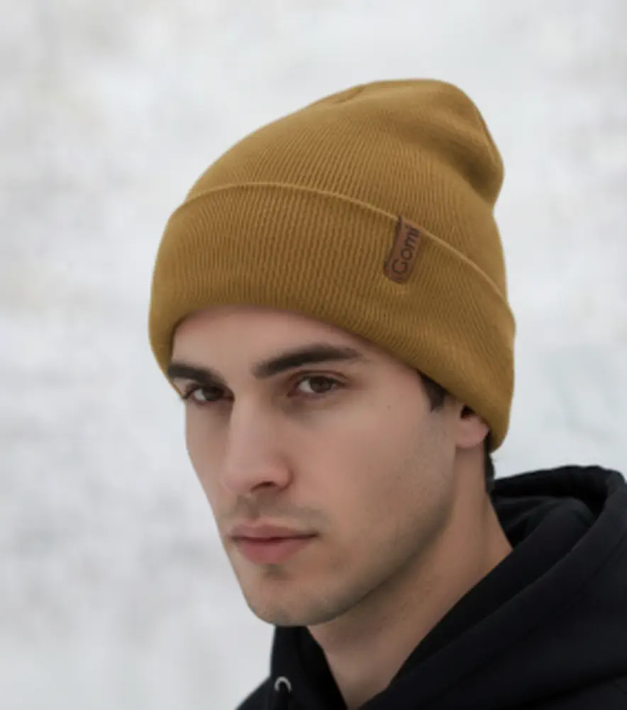Zimní čepice z pleteniny