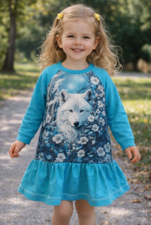 Dětské mikinošaty VLK