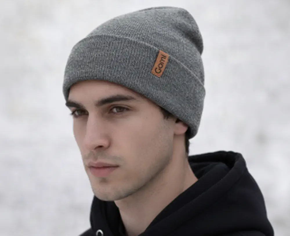 Zimní čepice z pleteniny