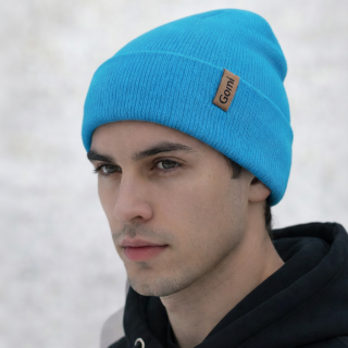 Zimní čepice z pleteniny