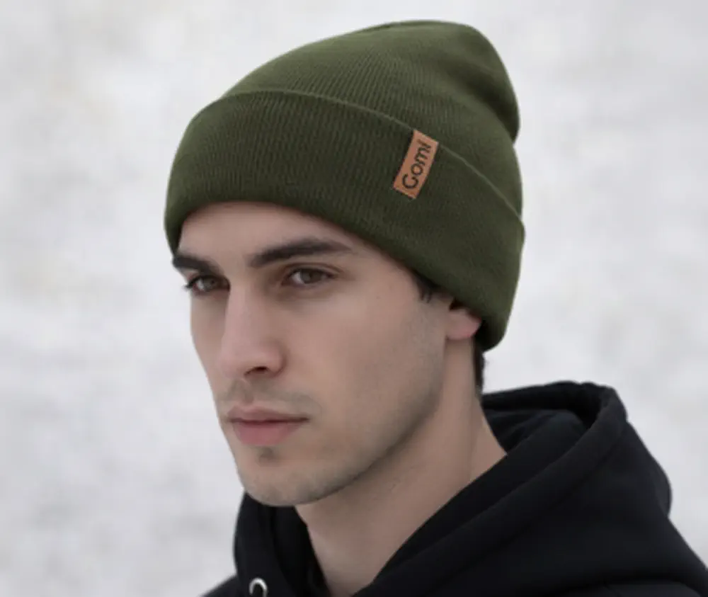 Zimní čepice z pleteniny