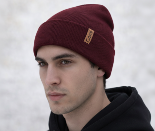 Zimní čepice z pleteniny