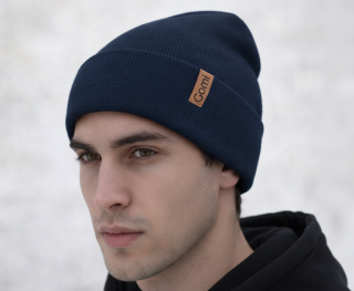 Zimní čepice z pleteniny