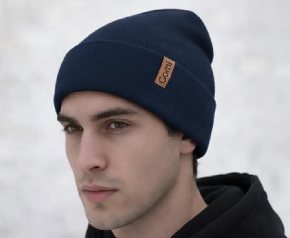 Zimní čepice z pleteniny