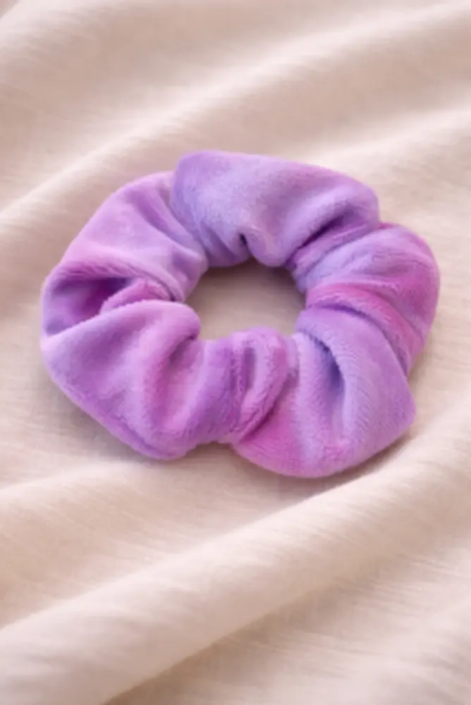 Gumička do vlasů semišová 