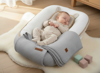 Kokon pro miminko 4v1 – ŠEDÝ