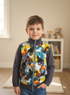 Dětská mikina s koňmi