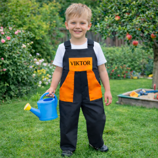 Dlouhé montérky ORANGE s JMENOVKOU