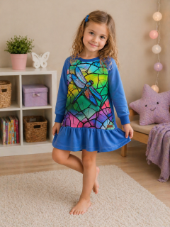 Dětské mikinošaty VÁŽKA 