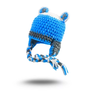 Háčkovaná ušanka VIKTOR s oušky