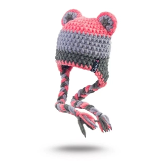 Háčkovaná ušanka LINDA s oušky