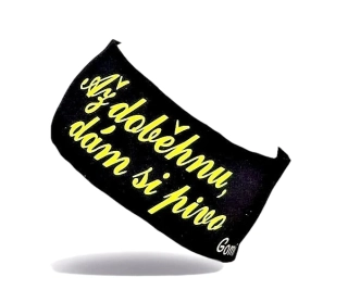 Čelenka z úpletu s nápisem