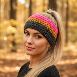 Háčkovaná čelenka 