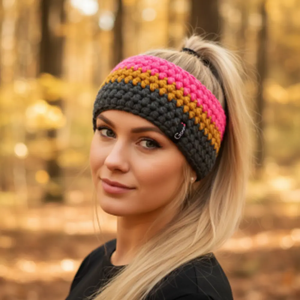 Háčkovaná čelenka 