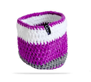 Háčkovaný nákrčník PURPLE