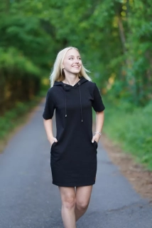 Dámské mikinošaty GOMI černá