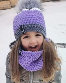 Háčkovaný kulich  s Nákrčníkem VIKI