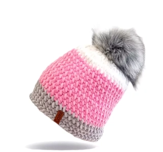 Háčkovaný žinylkový kulich ROSE LIGHT