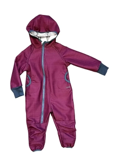 Dětská softshellová kombinéza s kožíškem
