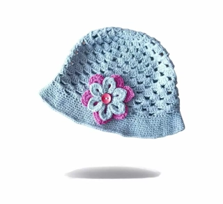 Háčkovaný klobouček