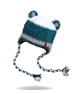 Háčkovaná ušanka Teodor s oušky