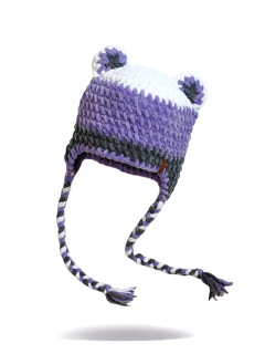 Háčkovaná ušanka Amy s oušky