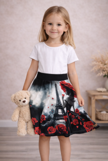 Dětská půlkolová sukně 