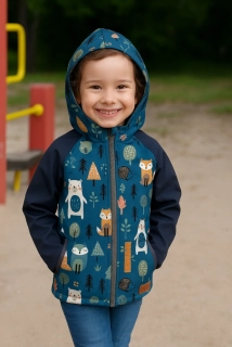 Dětská softshellová bunda ZVÍŘATA