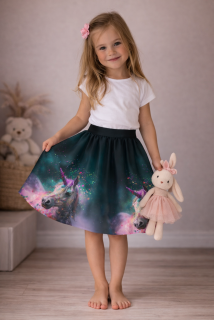 Kolová dětská sukně JEDNOROŽEC