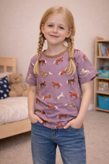 Dívčí tričko s koníkem