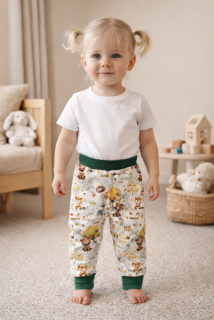 Dětské baggy tepláčky LESNÍ ZVĚŘ