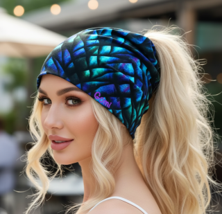 Houmeles čepice s otvorem na culík ŠUPINA