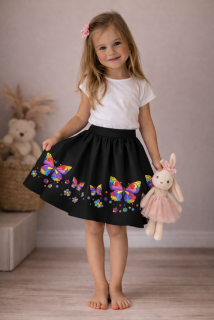 Kolová dětská sukně MOTÝL