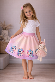 Kolová dětská sukně JEDNOROŽEC